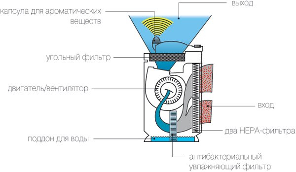 Принцип работы увлажнителя воздуха